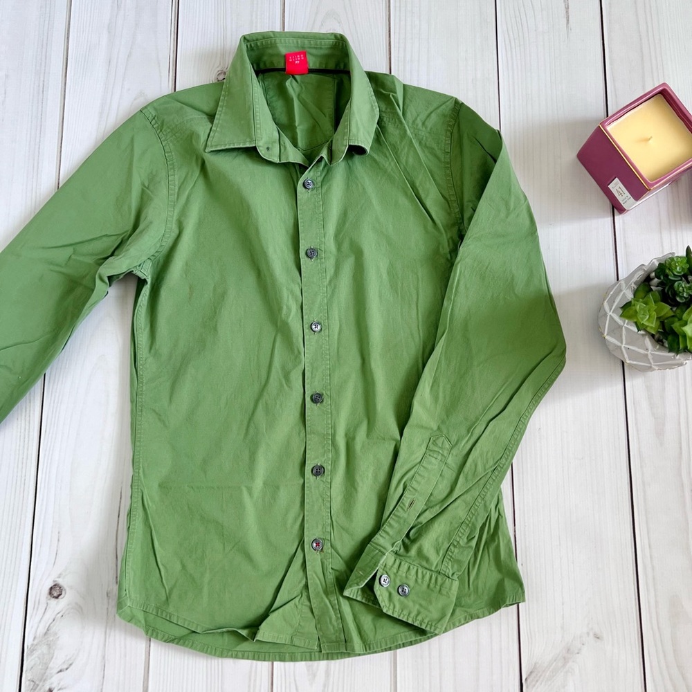 Esprit Green Cotton Button Down Size XS